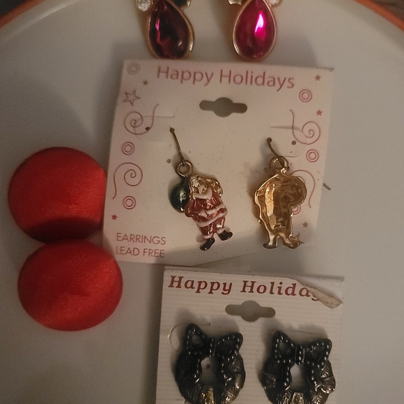 Lot of vintage "Christmas" earrings - Picture 2 of 10